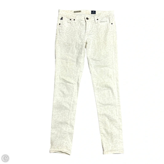 Jeans Skinny By Adriano Goldschmied In Animal Print, Size: 4