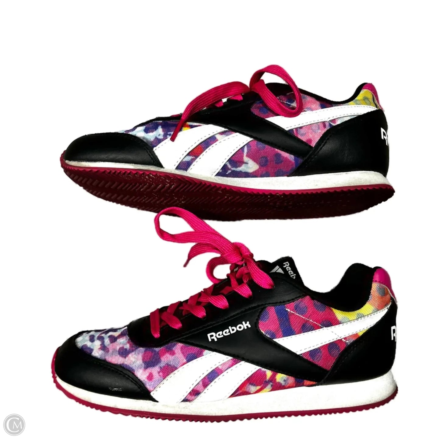 Shoes Athletic By Reebok In Black & Pink, Size: 6.5