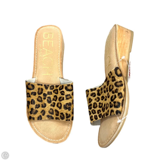Sandals Heels Wedge By Matisse In Animal Print, Size: 7