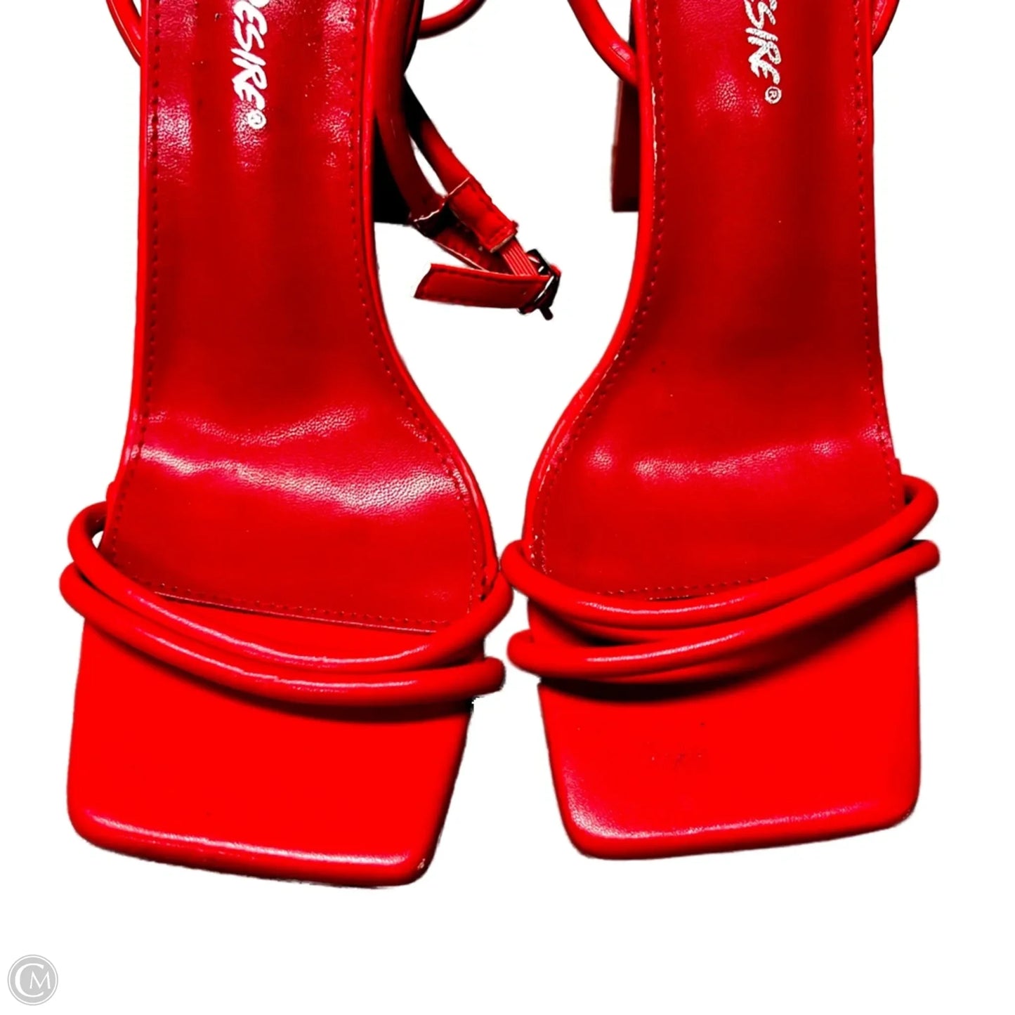 Shoes Heels Block By Public Desire In Red, Size: 5