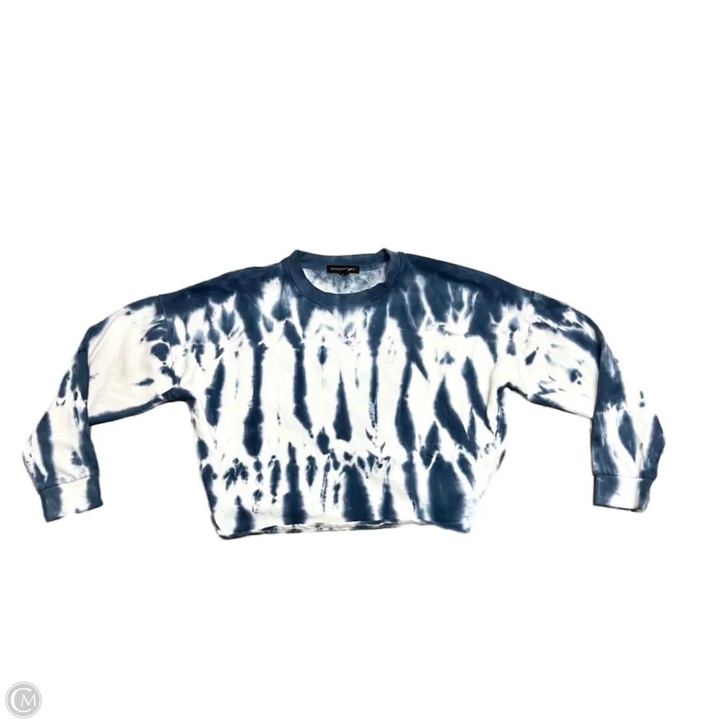 Sweatshirt Crewneck By Banana Republic In Blue & White, Size: Xs