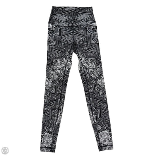 Athletic Leggings By Lululemon In Black & White, Size: 4