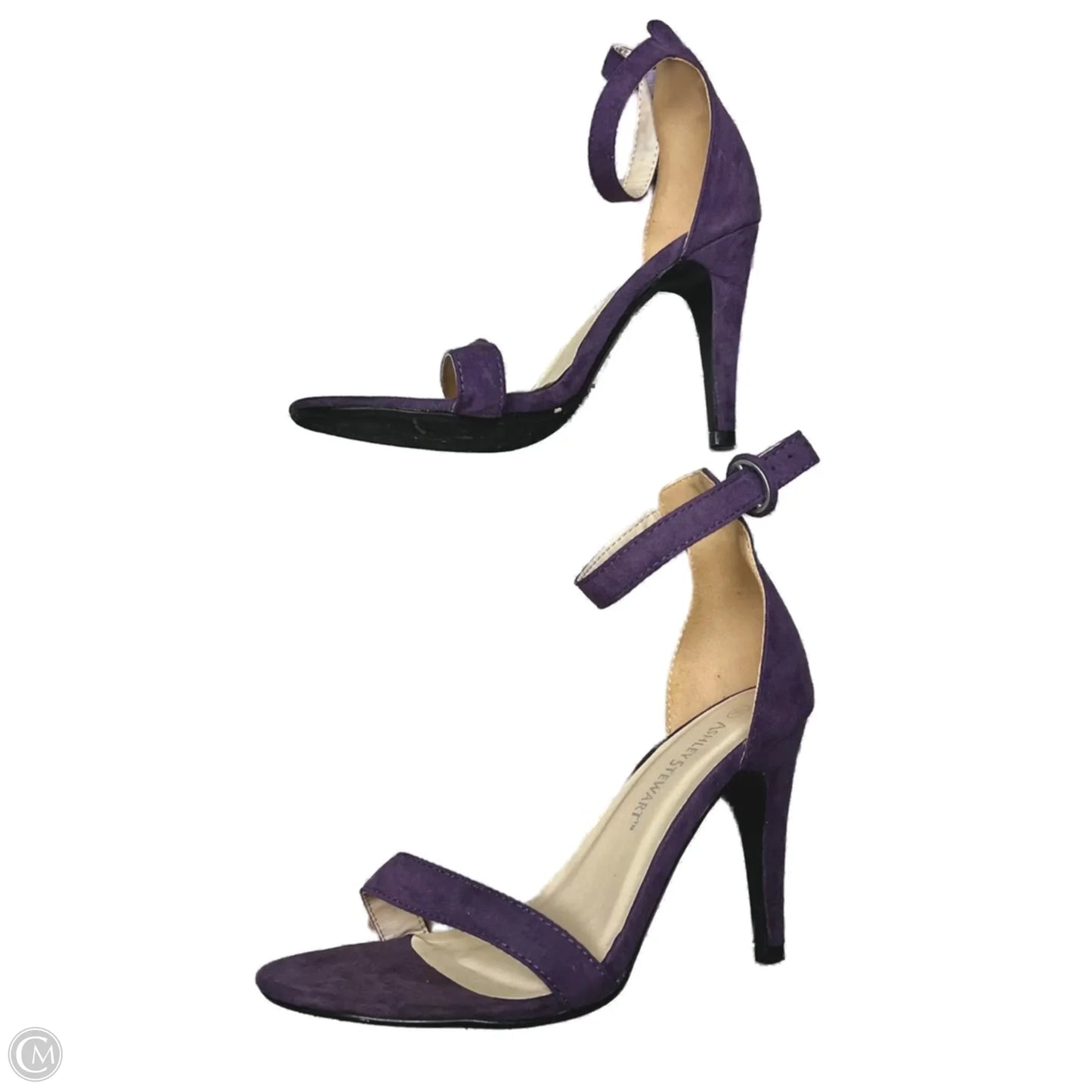 Sandals Heels Stiletto By Ashley Stewart In Purple, Size: 9