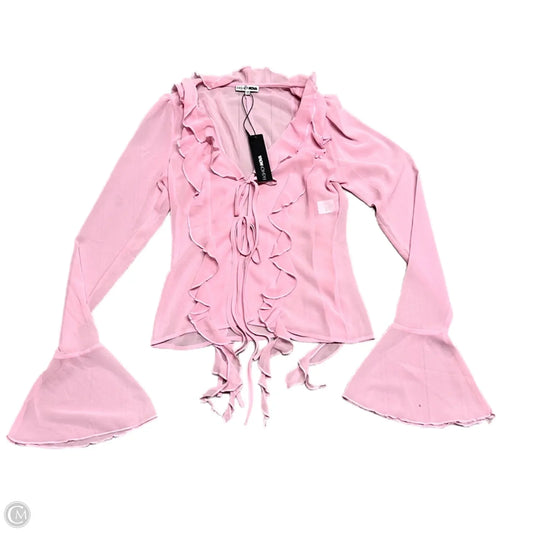 Cardigan By Fashion Nova In Pink, Size: M
