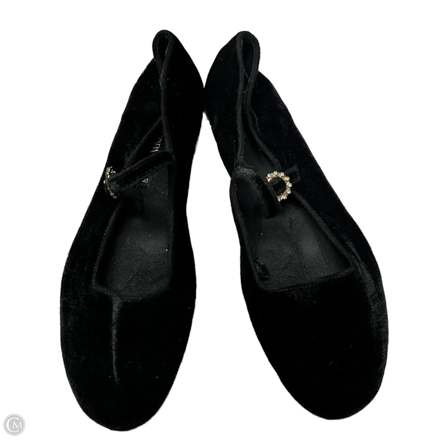 Shoes Flats By Zara In Black, Size: 9.5