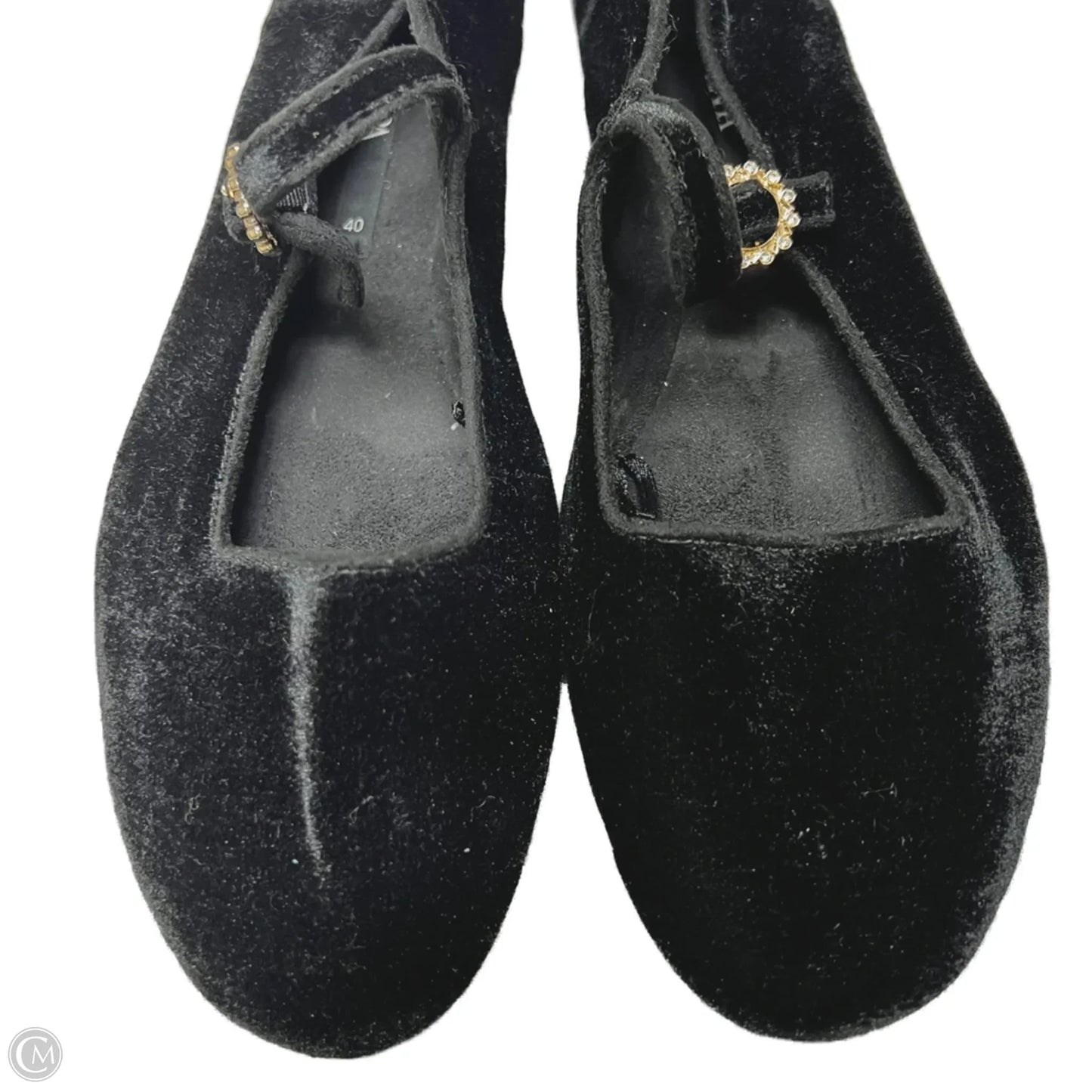 Shoes Flats By Zara In Black, Size: 9.5