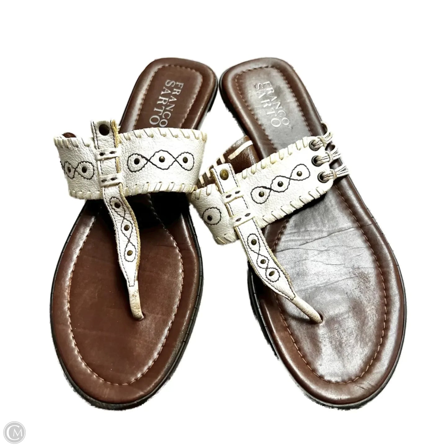 Sandals Flats By Franco Sarto In Cream, Size: 7