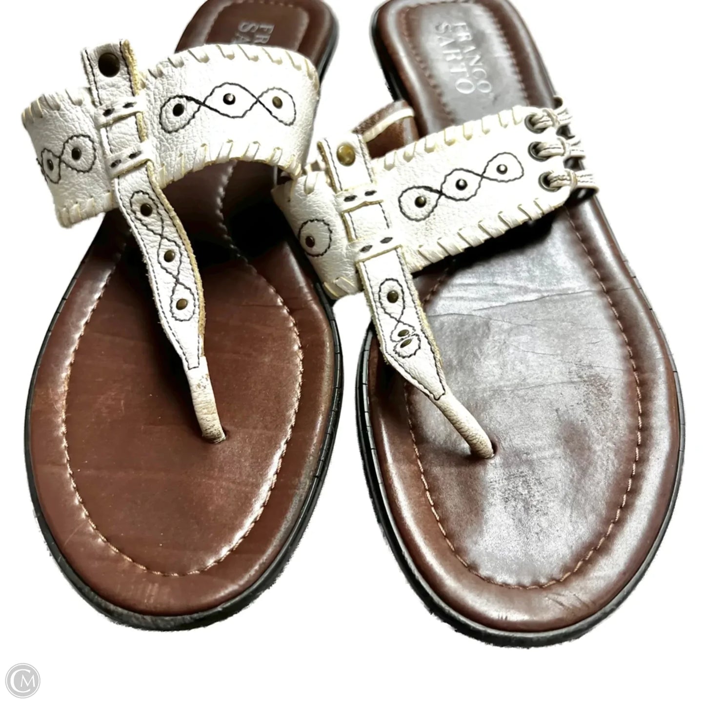 Sandals Flats By Franco Sarto In Cream, Size: 7