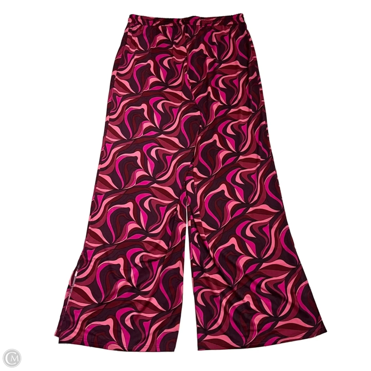 Pants Wide Leg By Runaway Ready In Pink, Size: L