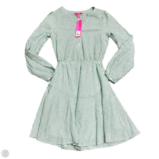 Dress Designer By Lilly Pulitzer In Green & White, Size: Xxs