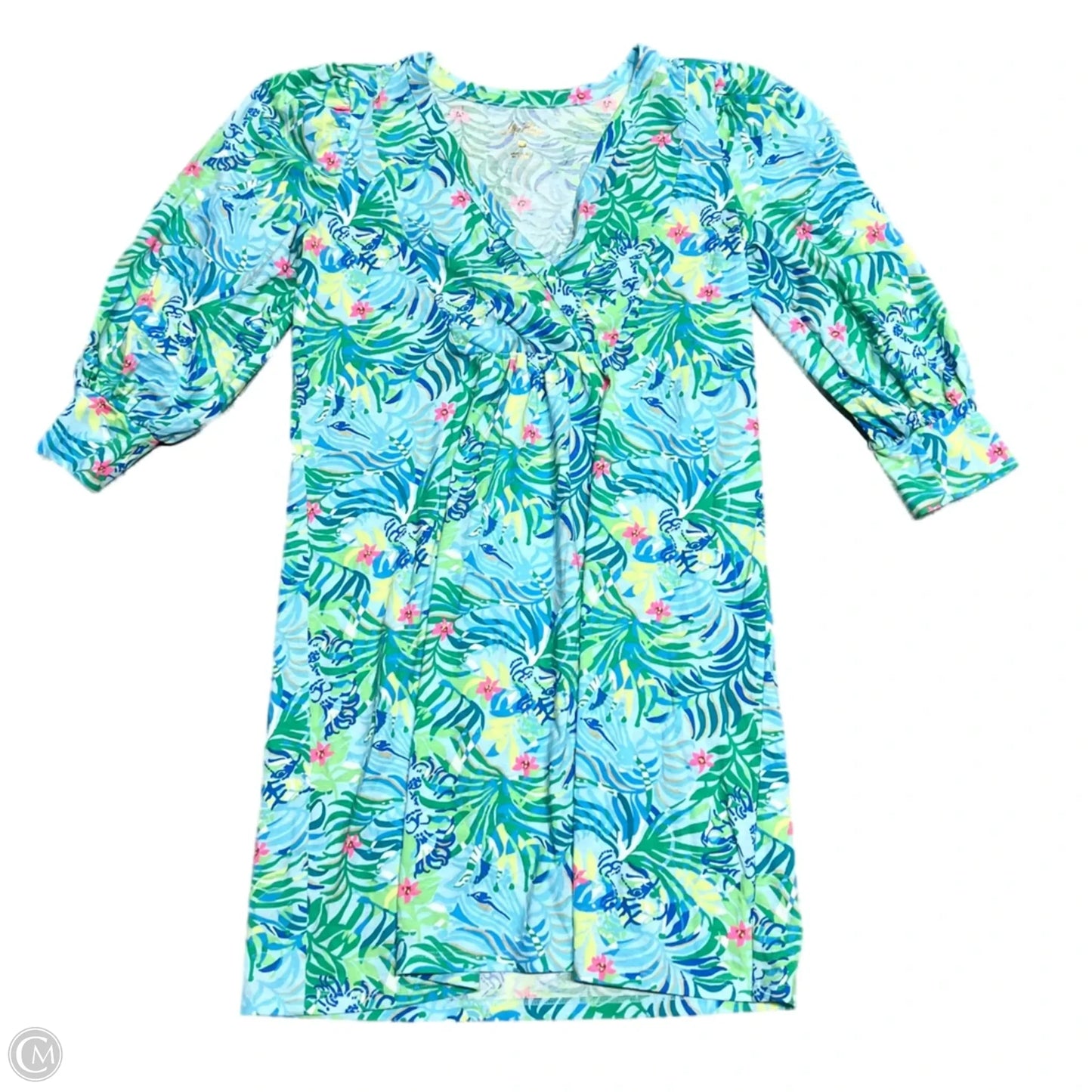 Dress Designer By Lilly Pulitzer In Blue & Green, Size: S