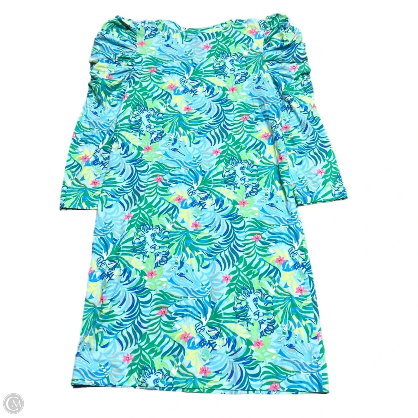 Dress Designer By Lilly Pulitzer In Blue & Green, Size: S