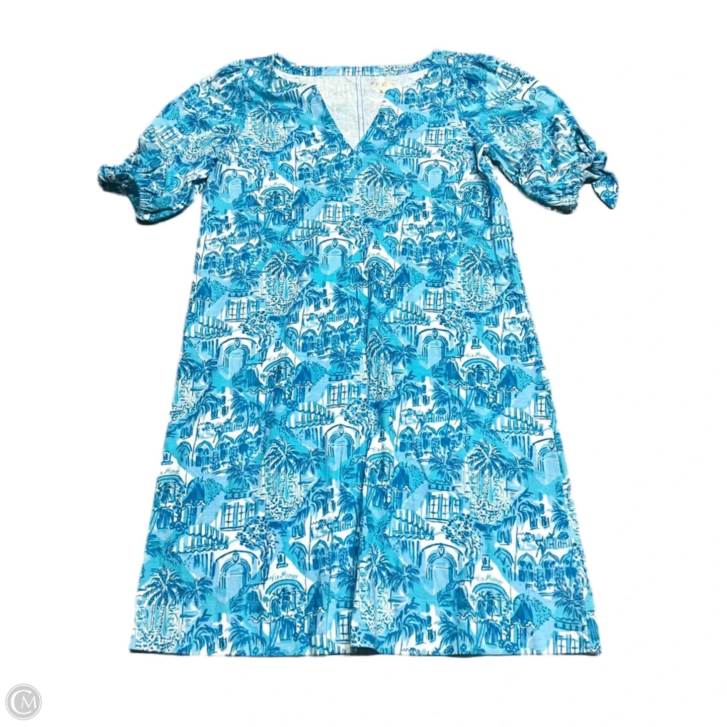 Dress Designer By Lilly Pulitzer In Blue & White, Size: S
