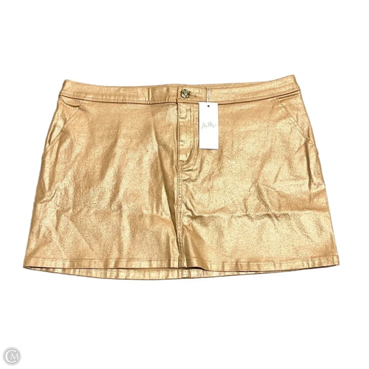 Skirt Designer By Lilly Pulitzer In Gold, Size: 6