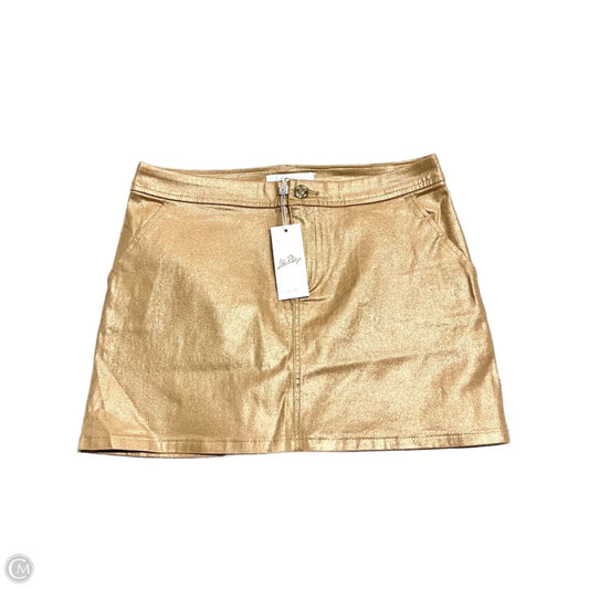 Skirt Designer By Lilly Pulitzer In Gold, Size: 6