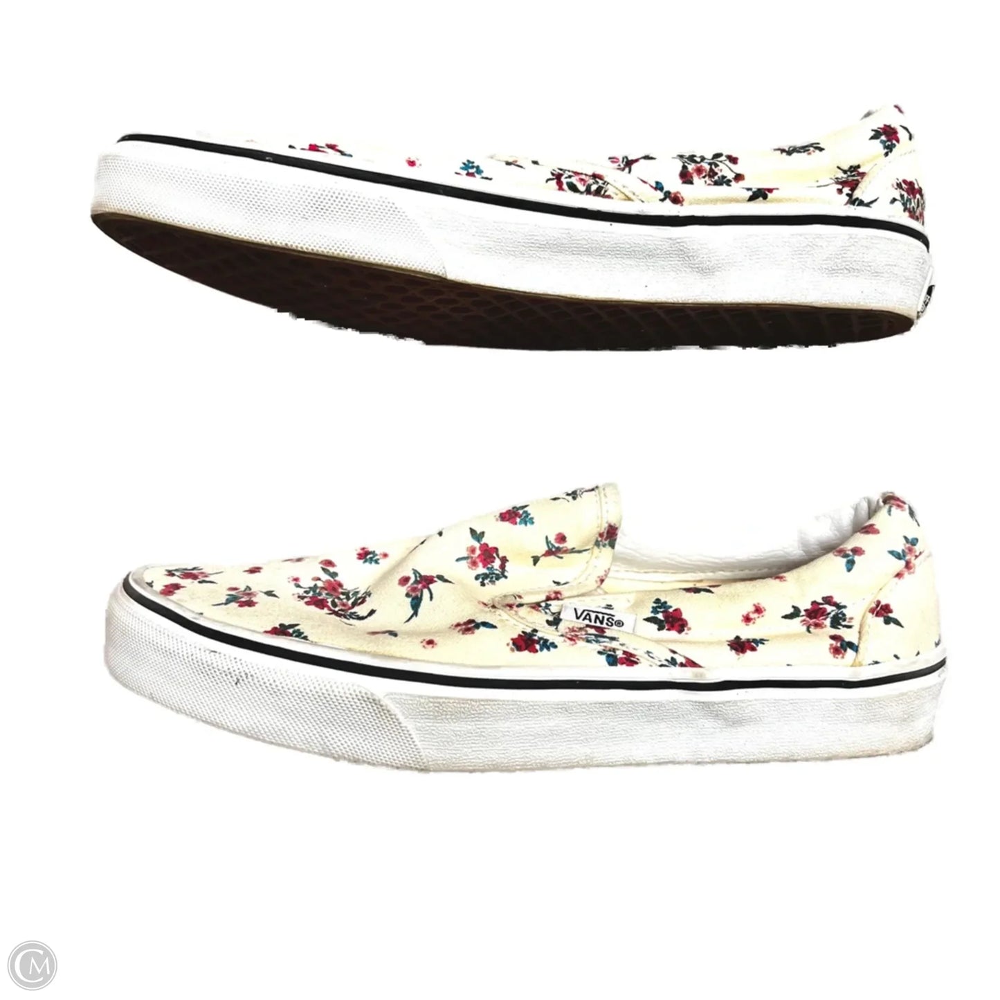 Shoes Sneakers By Vans In Floral Print, Size: 8