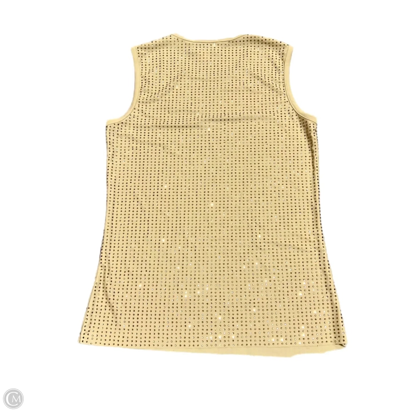 Top Sleeveless By Saintart In Tan, Size: S