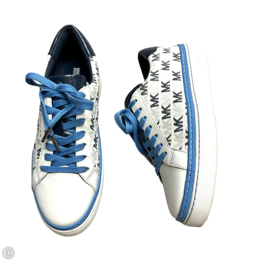 Shoes Sneakers By Michael By Michael Kors In Blue & White, Size: 8
