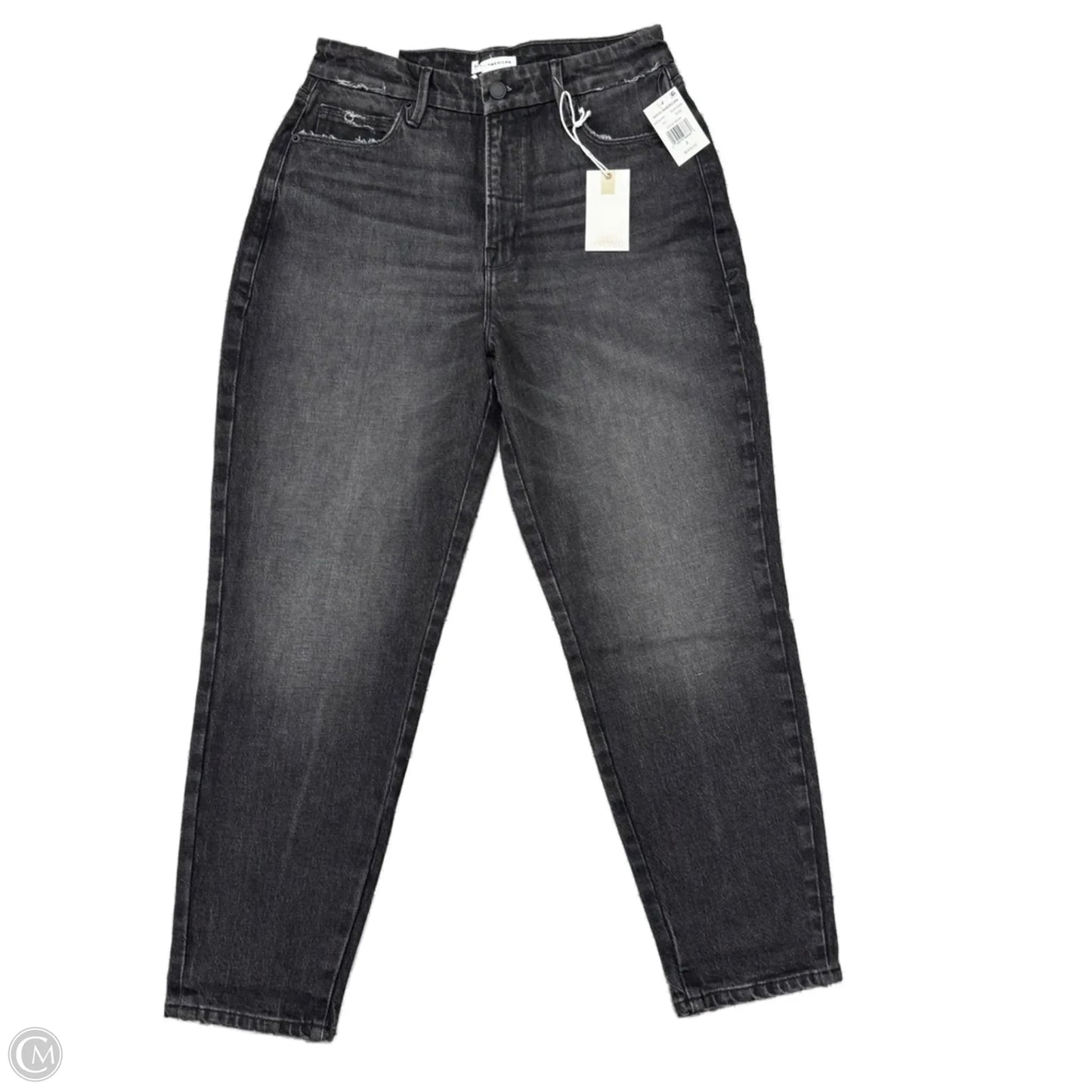 Jeans Cropped By Good American In Black Denim, Size: 2