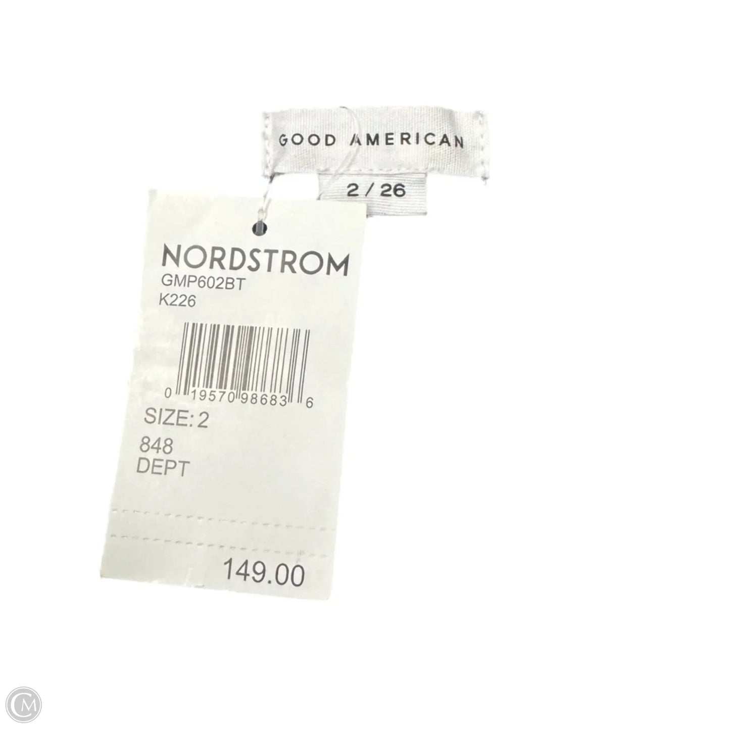 Jeans Cropped By Good American In Black Denim, Size: 2