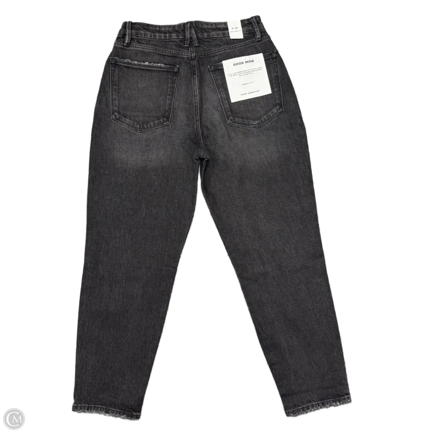 Jeans Cropped By Good American In Black Denim, Size: 2