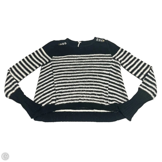 Sweater By Free People In Black & Cream, Size: S
