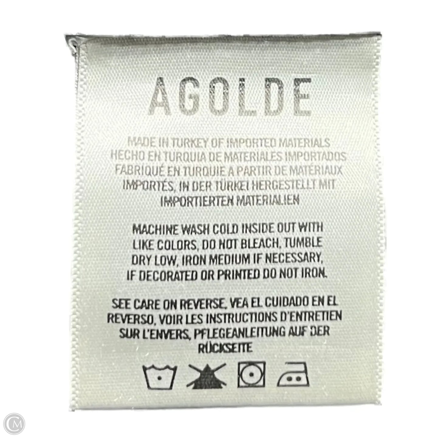 Jeans Straight By Adriano Goldschmied In Black Denim, Size: 0