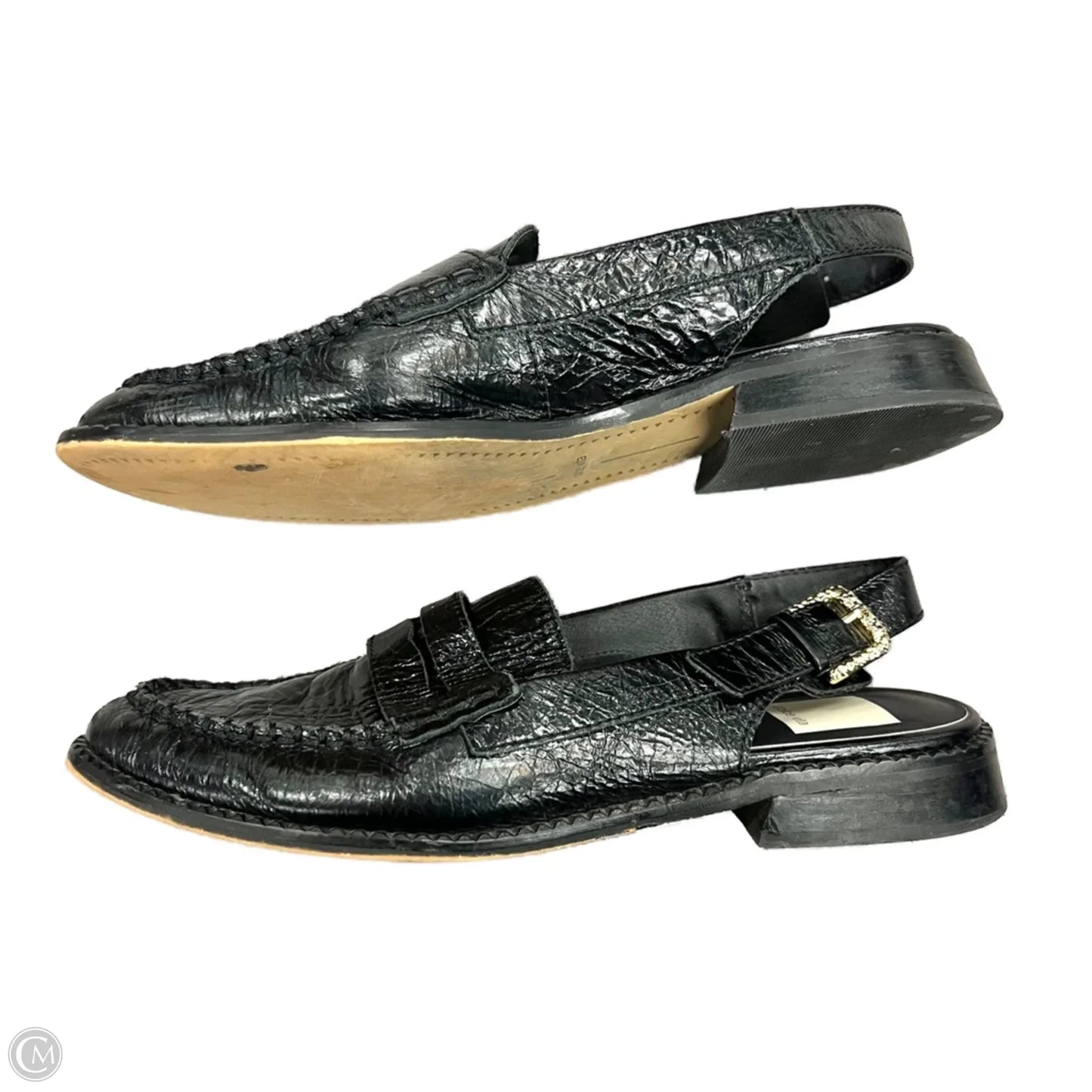 Shoes Flats By Dolce Vita In Black & Gold, Size: 7