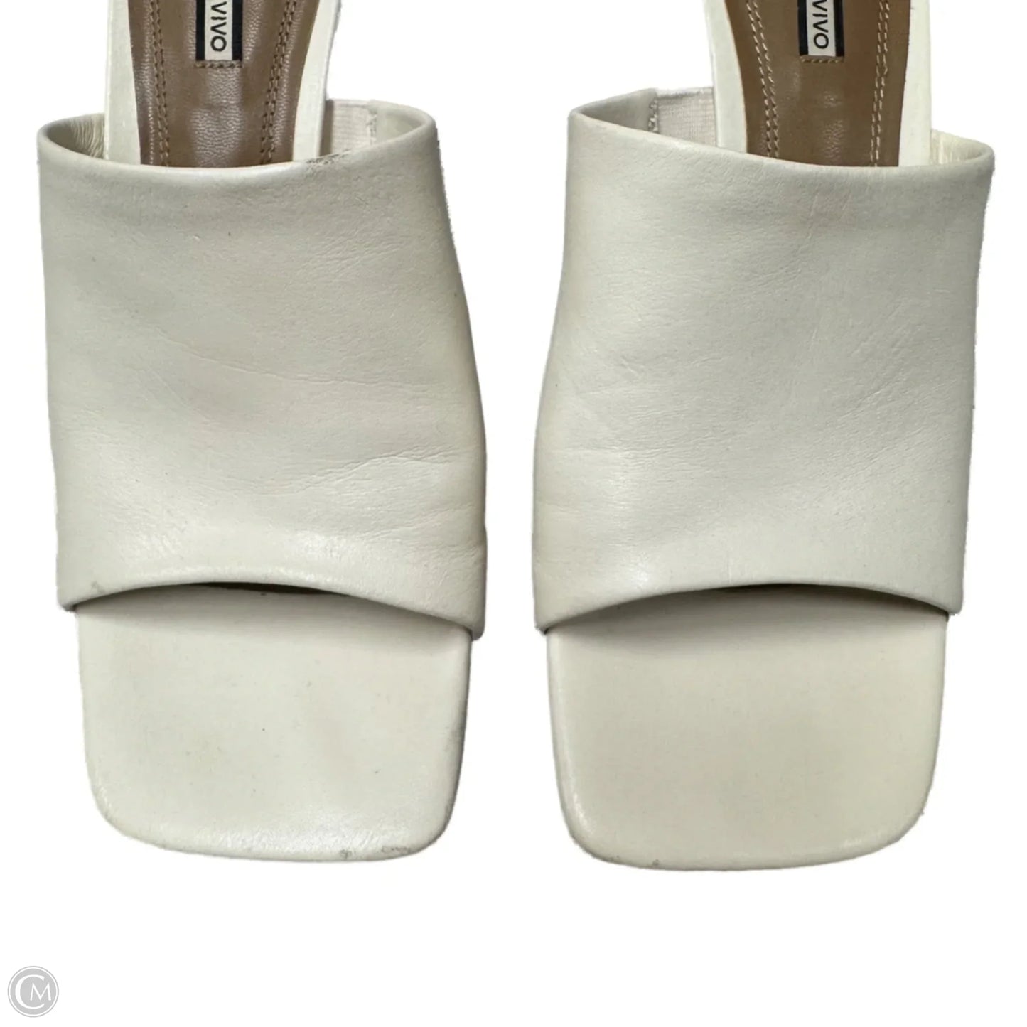 Sandals Heels Kitten By Urban Revivo In Cream, Size: 7.5