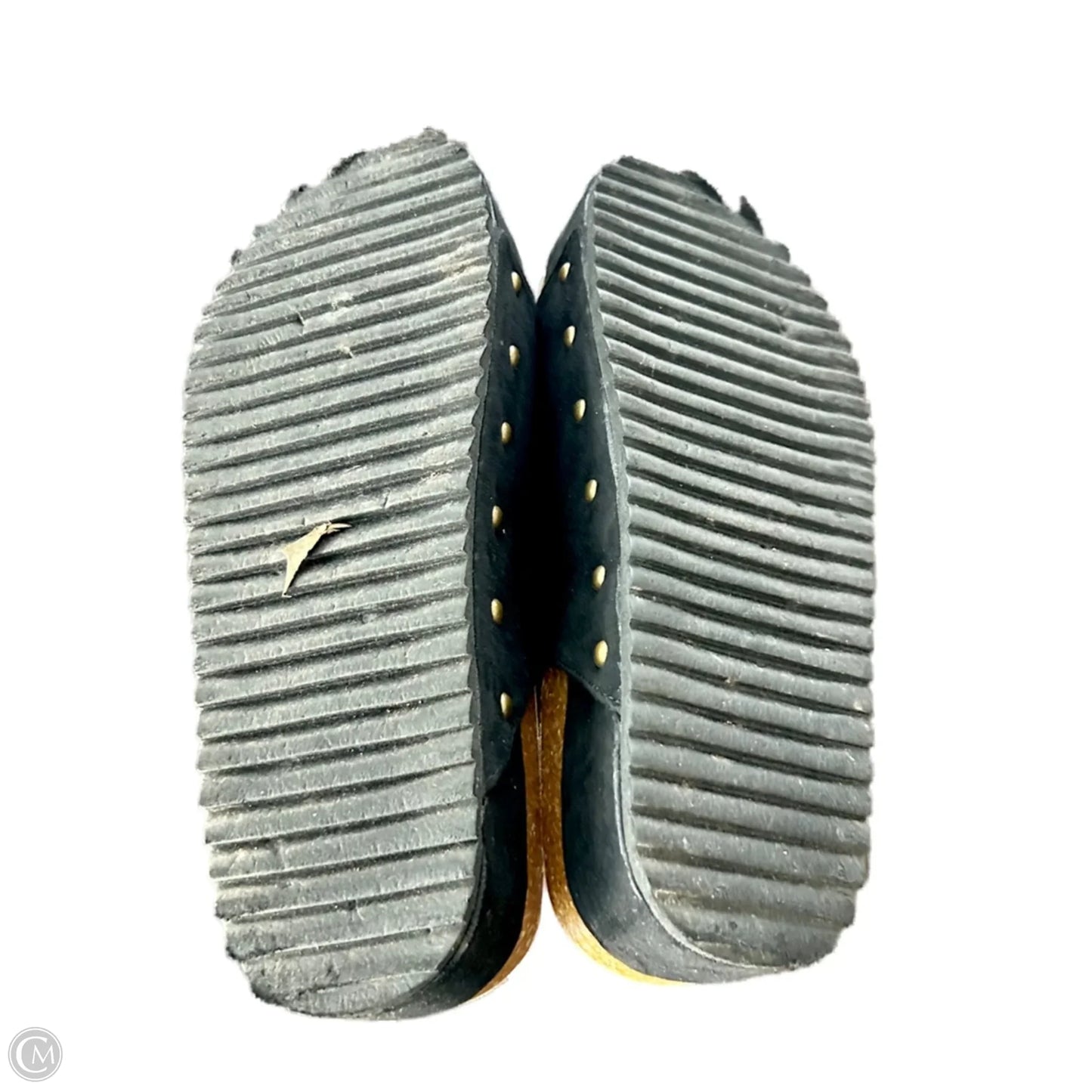 Sandals Heels Wedge By Just Fab In Black, Size: 10