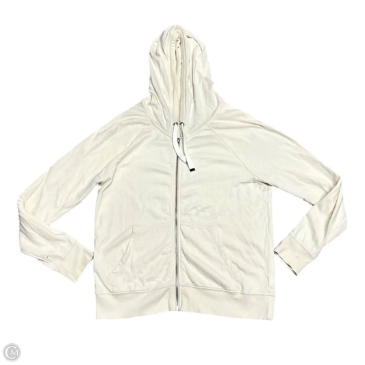 Athletic Jacket By Athleta In Cream, Size: S