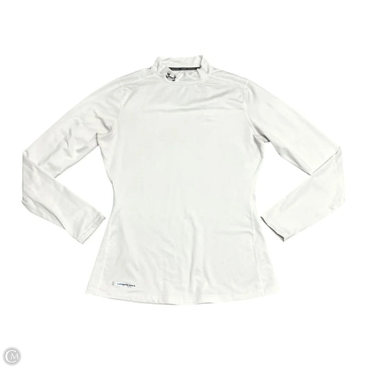 Athletic Top Long Sleeve Crewneck By Under Armour In White, Size: L