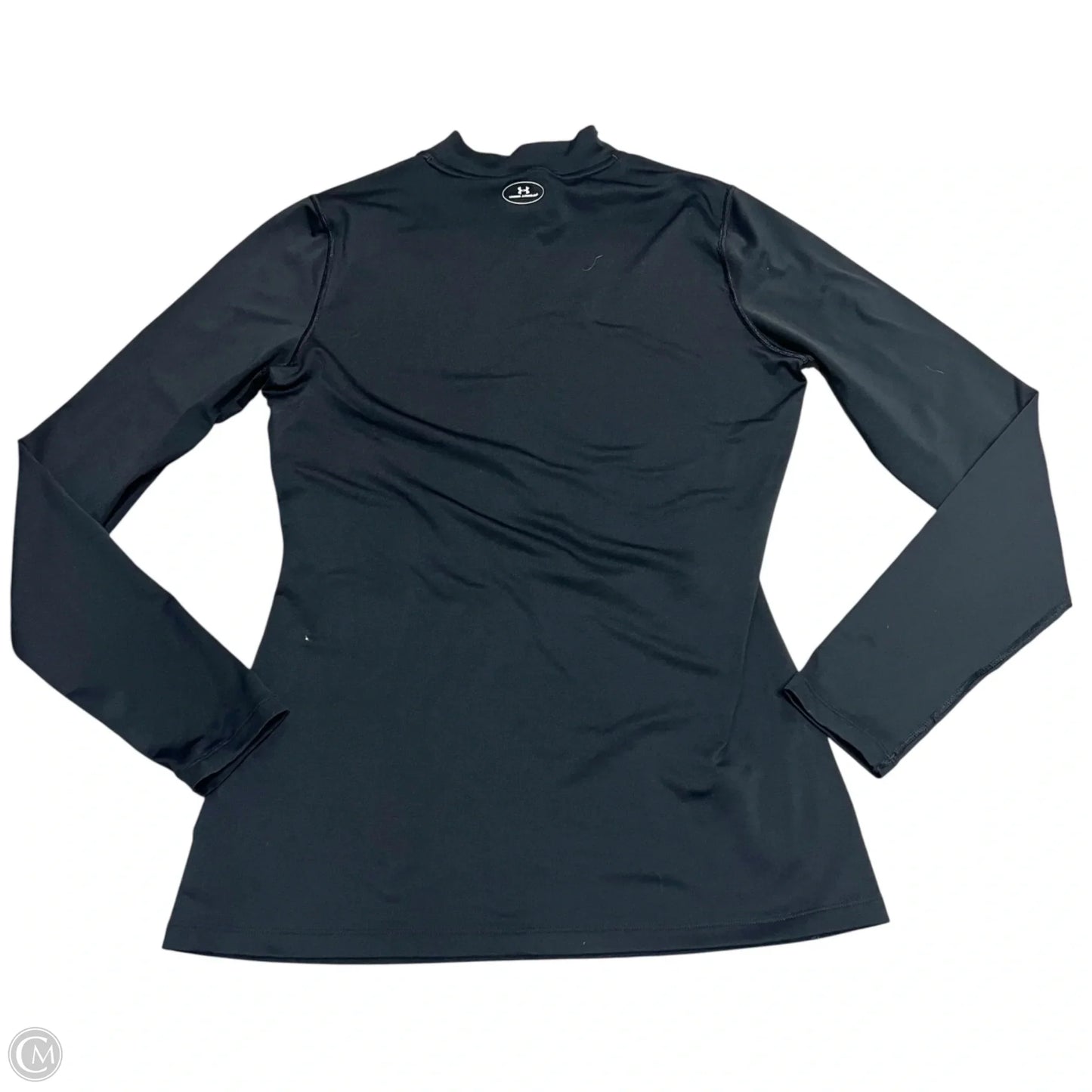 Athletic Top Long Sleeve Crewneck By Under Armour In Black, Size: L