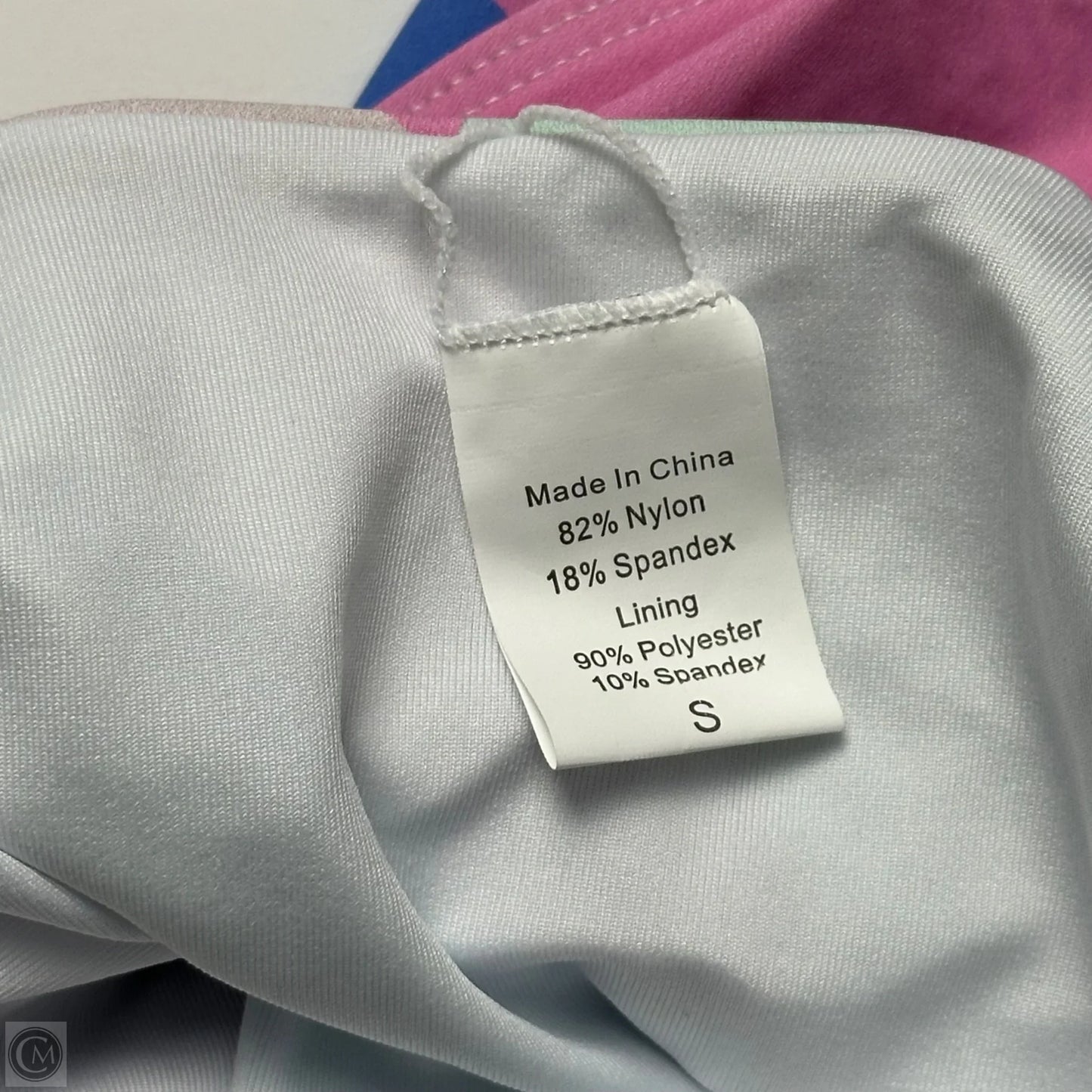 Swimsuit In Blue & Pink, Size: S