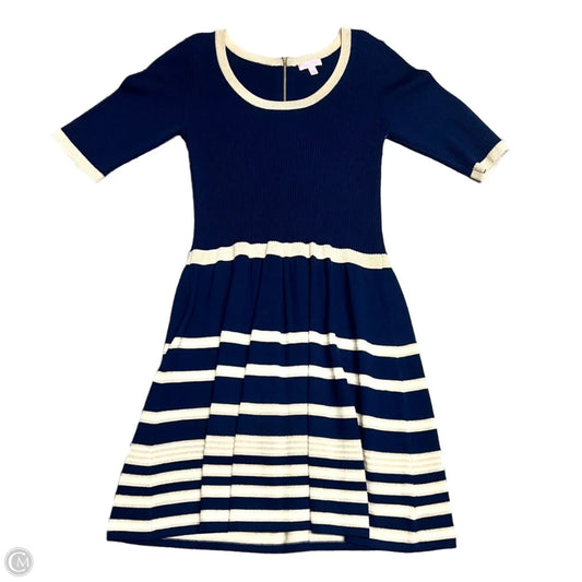 Dress Designer By Lilly Pulitzer In Blue & Gold, Size: Xl