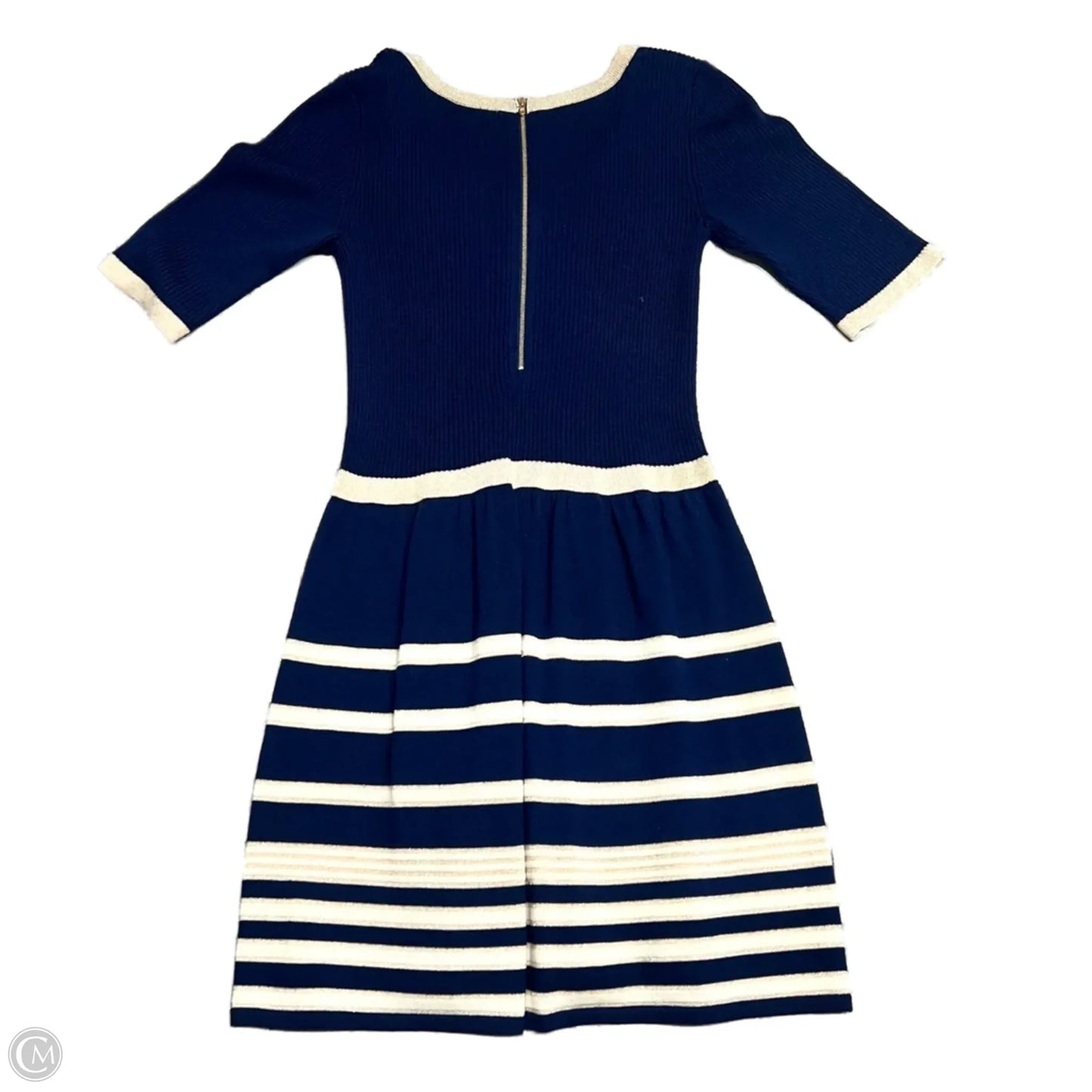 Dress Designer By Lilly Pulitzer In Blue & Gold, Size: Xl