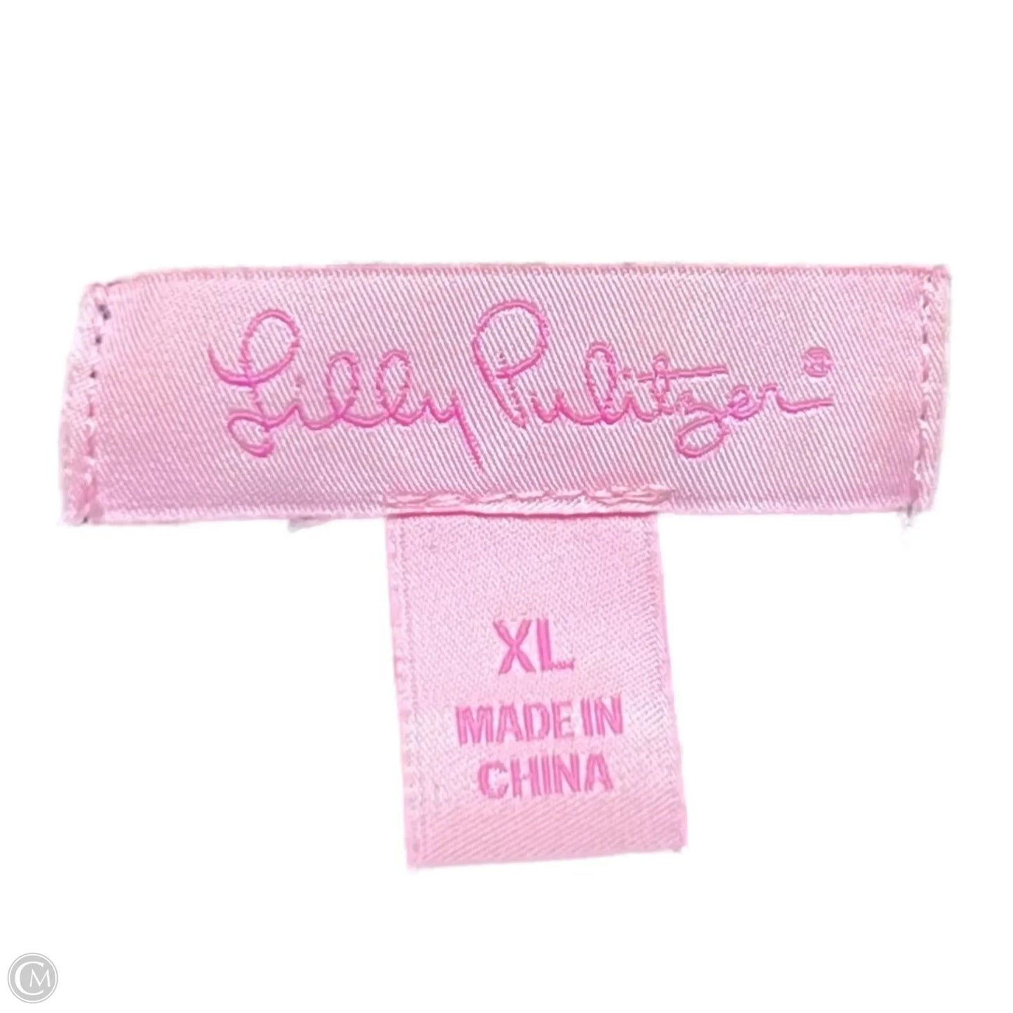 Dress Designer By Lilly Pulitzer In Blue & Gold, Size: Xl