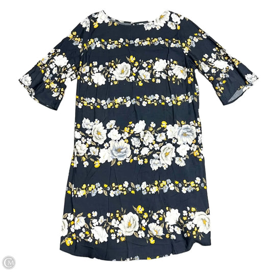 Dress Casual Midi By Old Navy In Grey & Yellow, Size: 2x