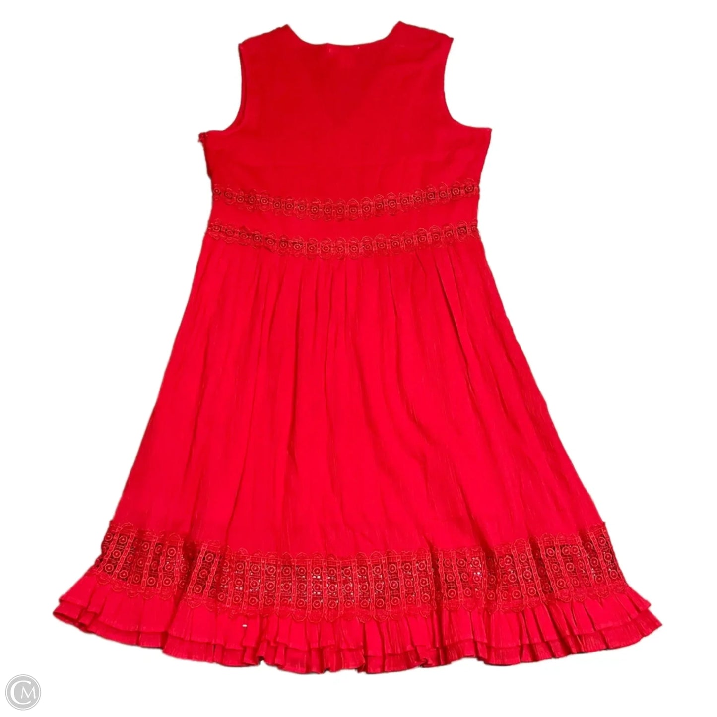 Dress Casual Midi By K. Jordan In Red, Size: Xl