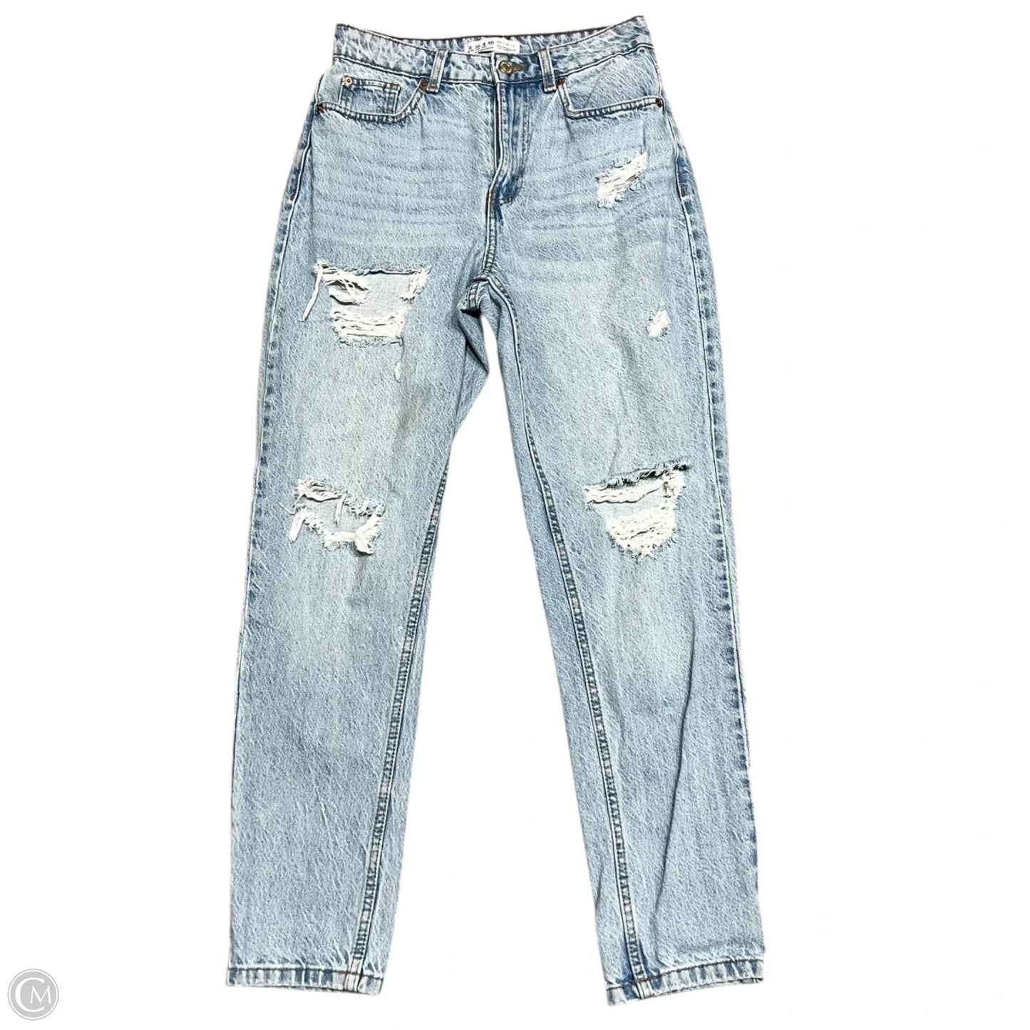 Jeans Boot Cut By Primark In Blue Denim, Size: 8