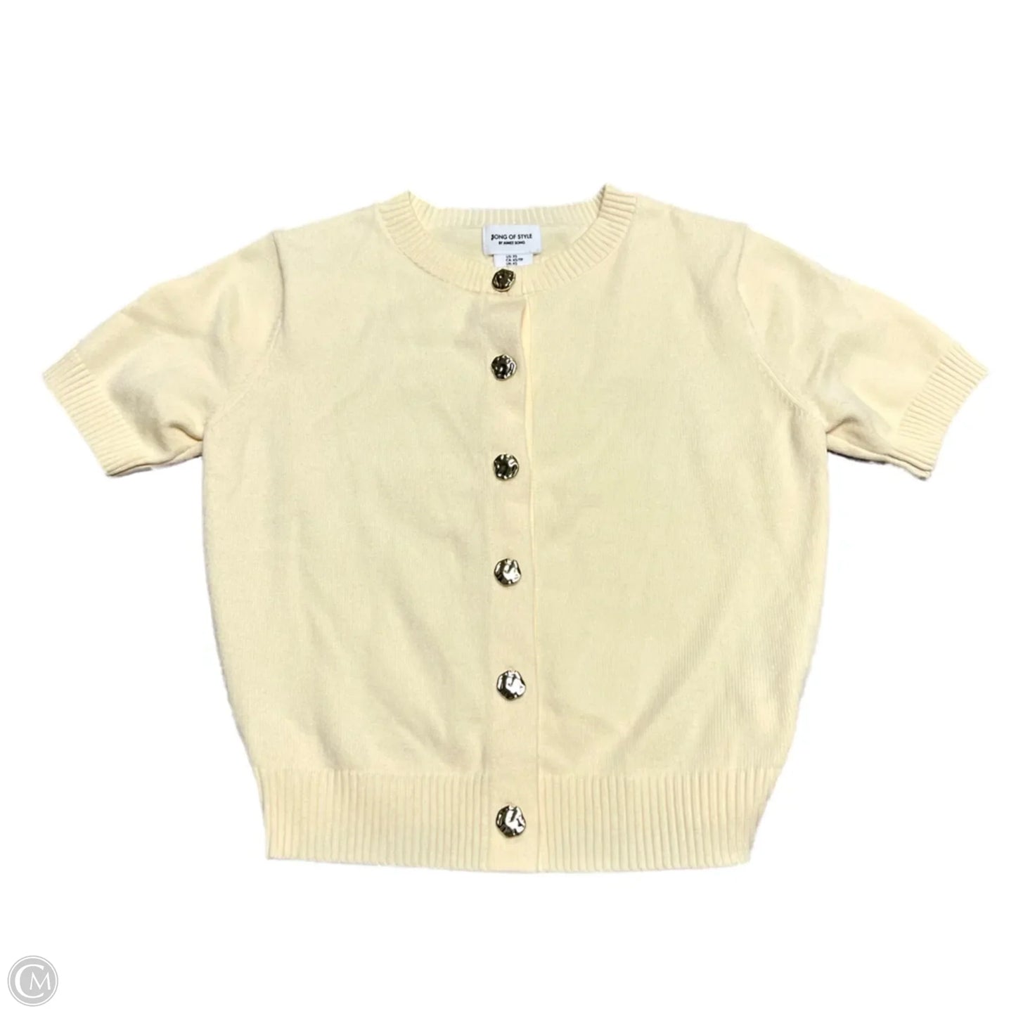 Sweater Cardigan By Song Of Summer In Cream, Size: Xs