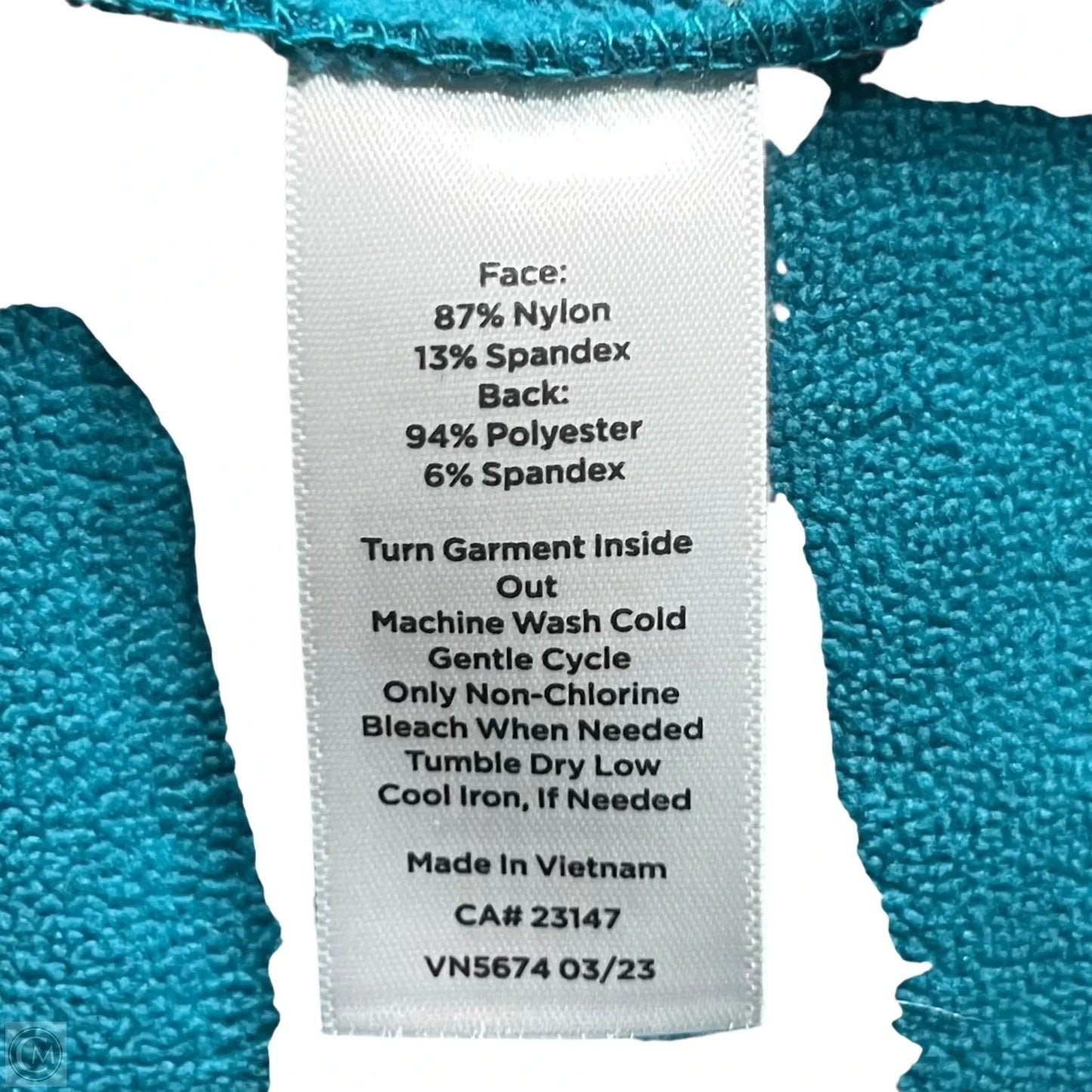 Athletic Jacket By Talbots In Teal, Size: 3x