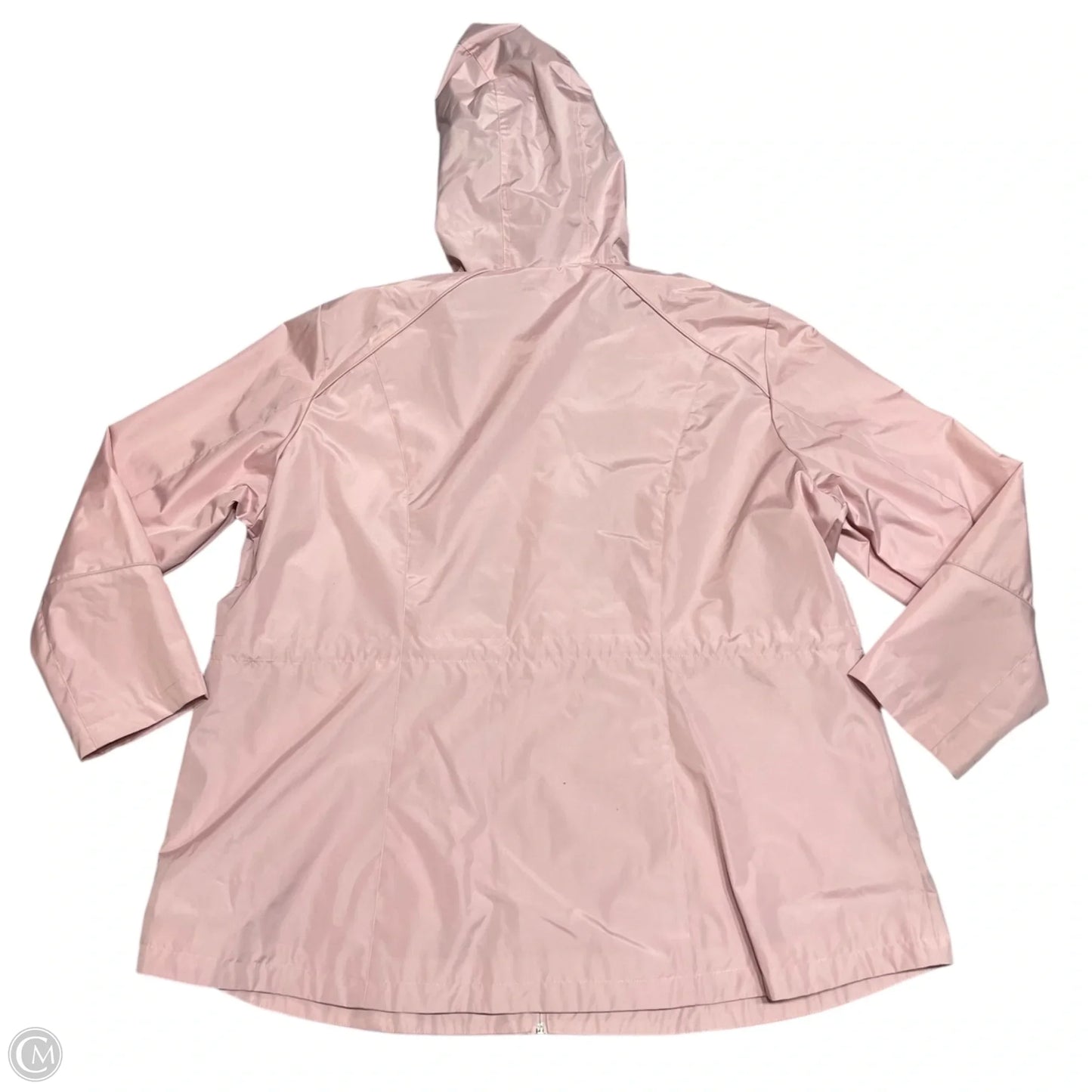 Jacket Windbreaker By Gallery In Pink, Size: 3x
