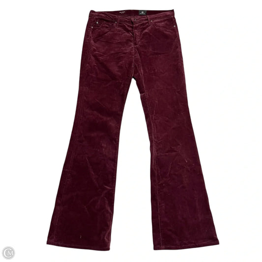 Pants Corduroy By Adriano Goldschmied In Maroon, Size: 10