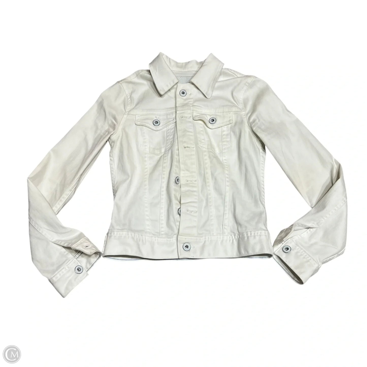 Jacket Denim By Adriano Goldschmied In White, Size: Xs