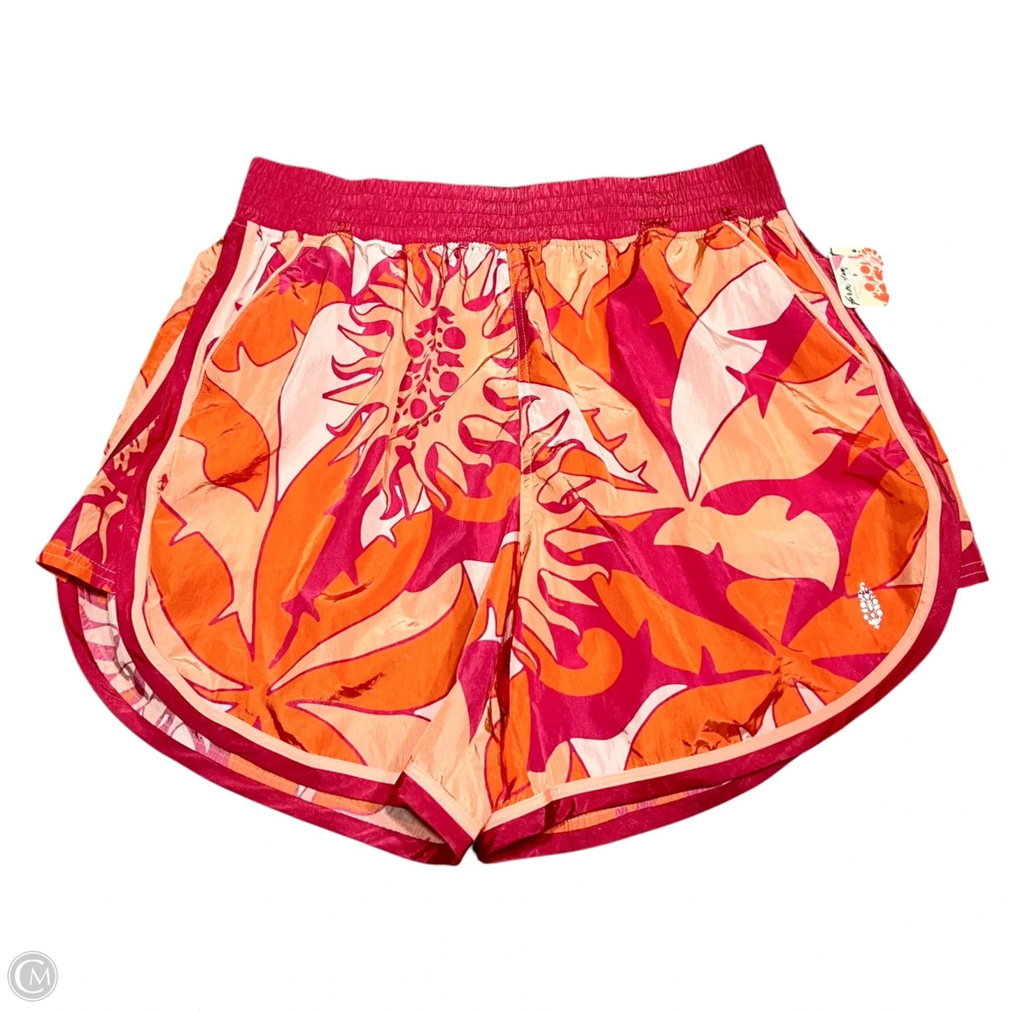 Athletic Shorts By Free People In Orange & Pink, Size: M