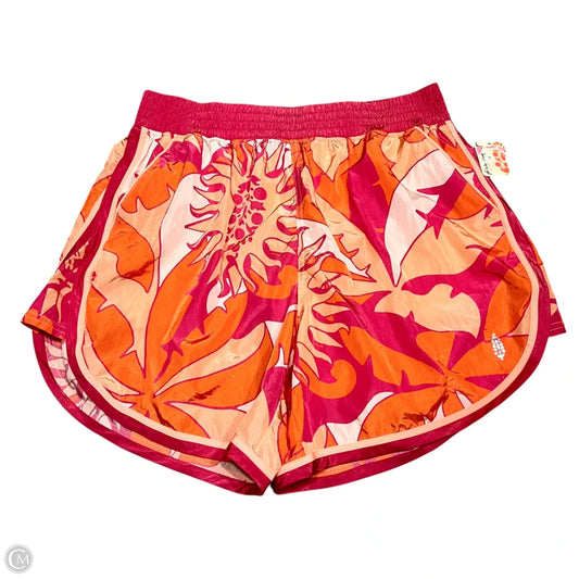 Athletic Shorts By Free People In Orange & Pink, Size: M