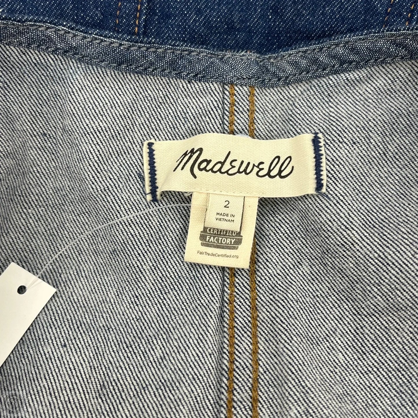 Dress Casual Short By Madewell In Blue Denim, Size: Xs