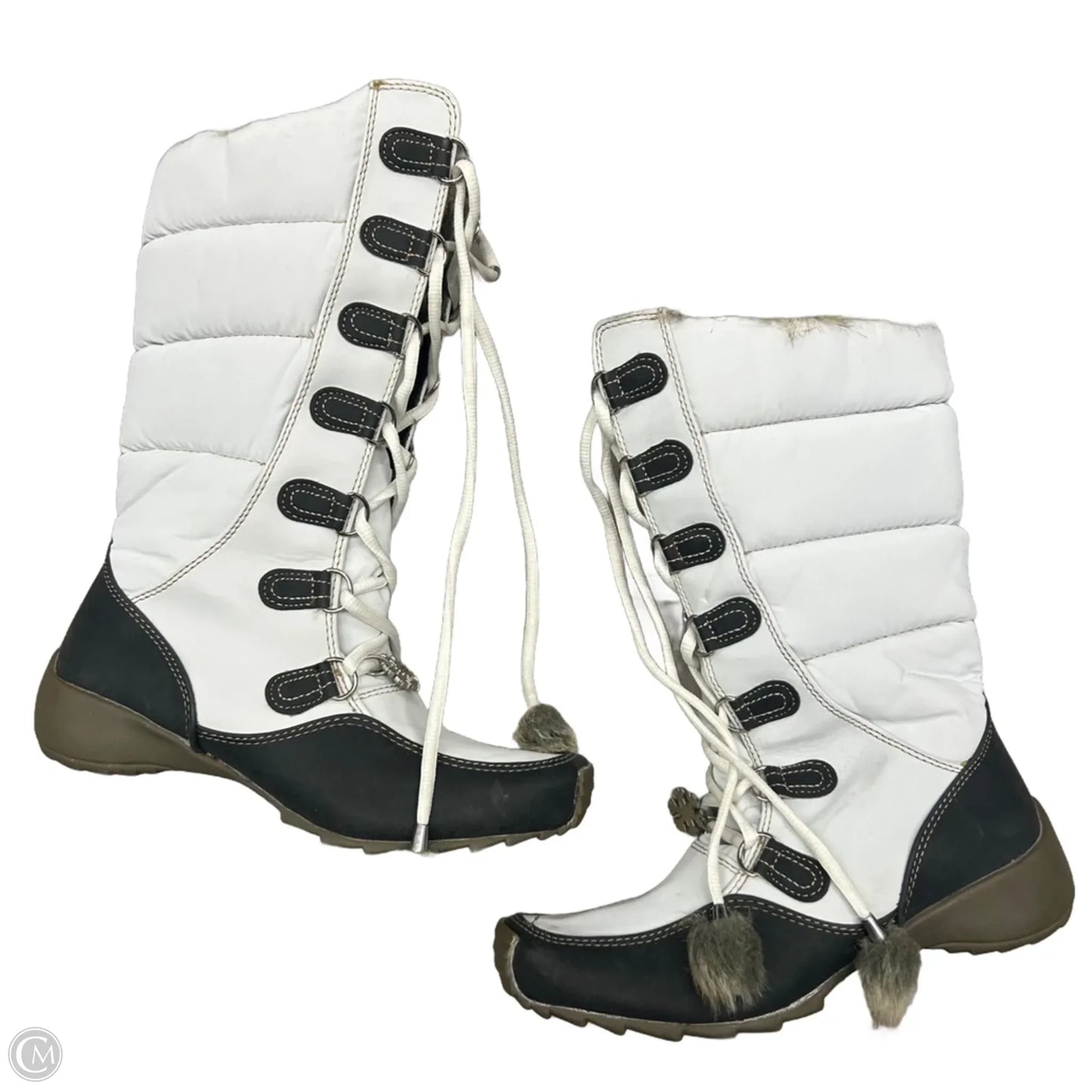 Boots Snow By Sporto In Black & White, Size: 6.5
