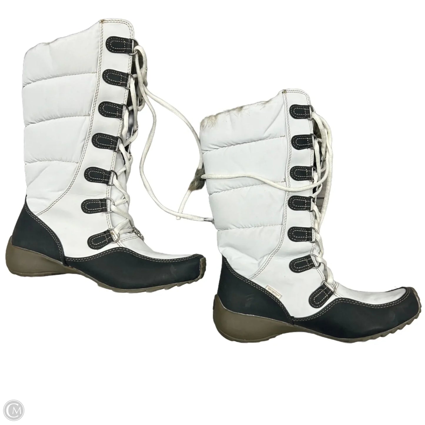 Boots Snow By Sporto In Black & White, Size: 6.5